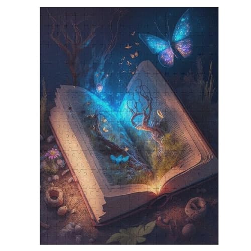 500 Teile Puzzle Für Erwachsene, Buch -Puzzles, Kinder HolzPuzzle, Kreatives Puzzle, Geschenk Für Freunde Und Familie 55×41cm von LLLBBB