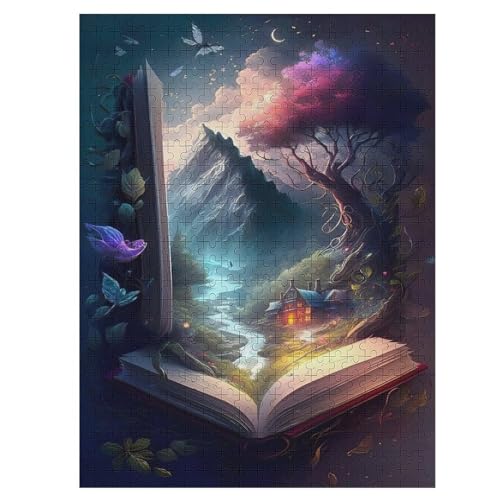 500-teiliges Puzzle Für Erwachsene, Buch -Puzzles, Dekompressionsspiel, Spielzeugpuzzles, Geburtstagsgeschenke 55×41cm von LLLBBB