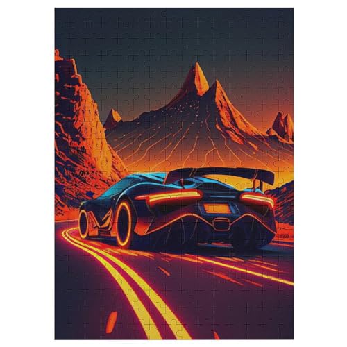 300-teiliges Puzzle Für Erwachsene, Sportwagen -Puzzles, Dekompressionsspiel, Spielzeugpuzzles, Geburtstagsgeschenke 42×30cm von LLLBBB