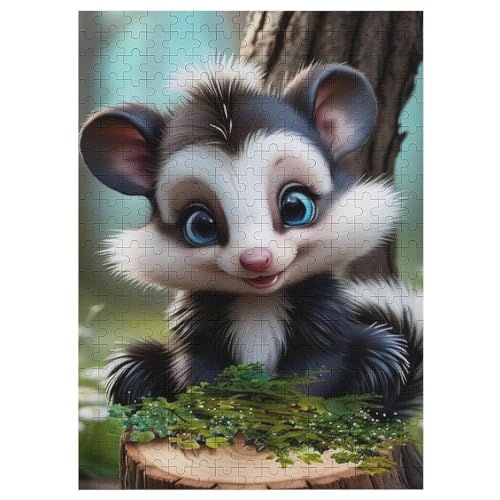 300 Teile Puzzle Für Jungen Und Mädchen, Standard-Puzzles Stinktier, Familienspiele, 42×30cm 300 Teile Puzzle Für Jungen Und Mädchen, Standard-Puzzles Stinktier, Familienspiele, 42×30cm von LLLBBB