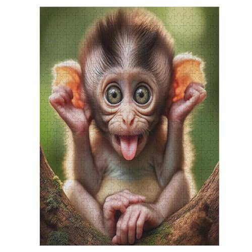 AFFE 1000 Teile Puzzle Für Erwachsene, Herausforderung Puzzles - Verringerter Druck Schwieriges Holzpuzzle Für Kinder 12+ 55×41cm AFFE 1000 Teile Puzzle Für Erwachsene, Herausforderung Puzzles - Verringerter Druck Schwieriges Holzpuzzle Für Kinder 12+ 55×41cm von LLLBBB