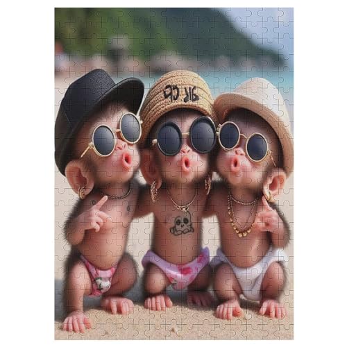 AFFE 1000 Teile Puzzles, Wood Craft, Hochwertiges Modernes Puzzle, DIY, Für Erwachsene Und Kinder Ab 12 Jahren, 42×30cm AFFE 1000 Teile Puzzles, Wood Craft, Hochwertiges Modernes Puzzle, DIY, Für Erwachsene Und Kinder Ab 12 Jahren, 42×30cm von LLLBBB