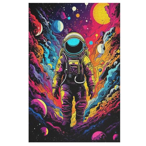 Astronaut Holzpuzzle 1000 Teile, Knobelspiele Für Erwachsene, Teenager, Puzzles Unmögliche - Kinder Puzzle Zimmer Deko 78×53cm Astronaut Holzpuzzle 1000 Teile, Knobelspiele Für Erwachsene, Teenager, Puzzles Unmögliche - Kinder Puzzle Zimmer Deko 78×53cm von LLLBBB