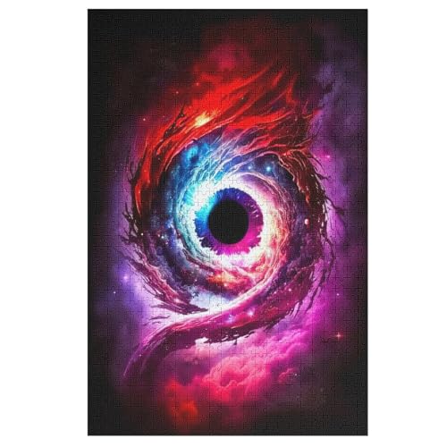 Auge Gottes Holzpuzzle 1000 Teile Klassische Puzzles Erwachsene Kinder Puzzle DIY Kit Holzspielzeug Einzigartiges Geschenk 78×53cm von LLLBBB