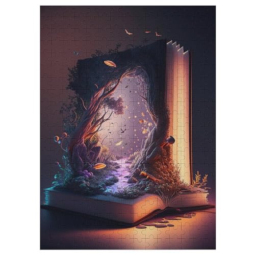 Buch 300 Teile Puzzles Für Erwachsene,Holzpuzzle - Verringerter Druck Schwieriges Unmögliche Puzzle Für 12+ Kinder 42×30cm Buch 300 Teile Puzzles Für Erwachsene,Holzpuzzle - Verringerter Druck Schwieriges Unmögliche Puzzle Für 12+ Kinder 42×30cm von LLLBBB