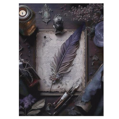 Buch Holzpuzzle 1000 Teile,Puzzles Für Erwachsene, Impossible Puzzle, Kinder Legespiel 55×41cm Buch Holzpuzzle 1000 Teile,Puzzles Für Erwachsene, Impossible Puzzle, Kinder Legespiel 55×41cm von LLLBBB