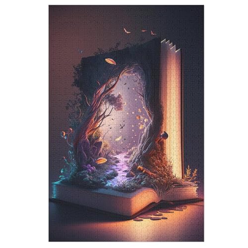 Buch Holzpuzzle - Puzzle Für Erwachsene, 1000-teilige Puzzles Für Teenager Und Kinder, Herausfordernde Spiele 78×53cm Buch Holzpuzzle - Puzzle Für Erwachsene, 1000-teilige Puzzles Für Teenager Und Kinder, Herausfordernde Spiele 78×53cm von LLLBBB