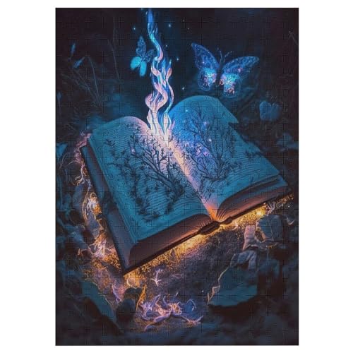 Buch -Puzzle, 1000 Teile,Holzpuzzle Für Erwachsene Kinder, Lustiges Spielzeug, Denkspiel, Bildungsspiel, 42×30cm Buch -Puzzle, 1000 Teile,Holzpuzzle Für Erwachsene Kinder, Lustiges Spielzeug, Denkspiel, Bildungsspiel, 42×30cm von LLLBBB
