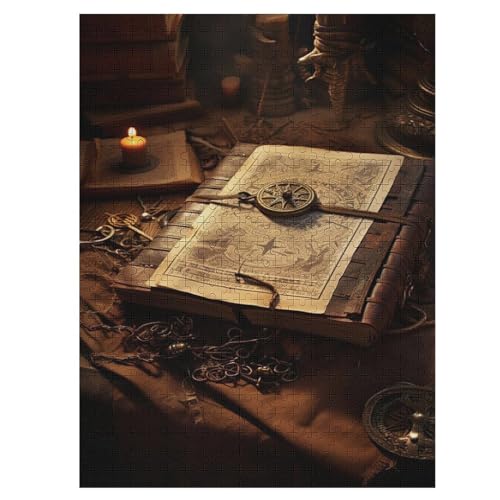 Buch Puzzle 1000 Teile, Holzpuzzle Für Erwachsene Kinder, Impossible Puzzles, Geschicklichkeitsspiel Für Die Ganze Familie 55×41cm Buch Puzzle 1000 Teile, Holzpuzzle Für Erwachsene Kinder, Impossible Puzzles, Geschicklichkeitsspiel Für Die Ganze Familie 55×41cm von LLLBBB
