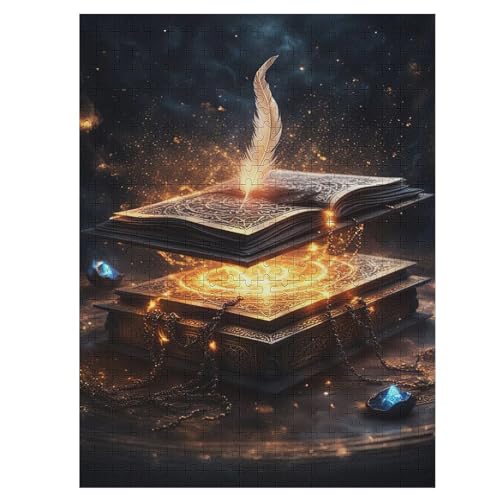 Buch Puzzle 1000 Teile, Holzpuzzle Herausforderndes Geschicklichkeitsspiel Für Die Ganze Familie, Kinder Erwachsenenpuzzle Ab 12 Jahren 55×41cm Buch Puzzle 1000 Teile, Holzpuzzle Herausforderndes Geschicklichkeitsspiel Für Die Ganze Familie, Kinder Erwachsenenpuzzle Ab 12 Jahren 55×41cm von LLLBBB