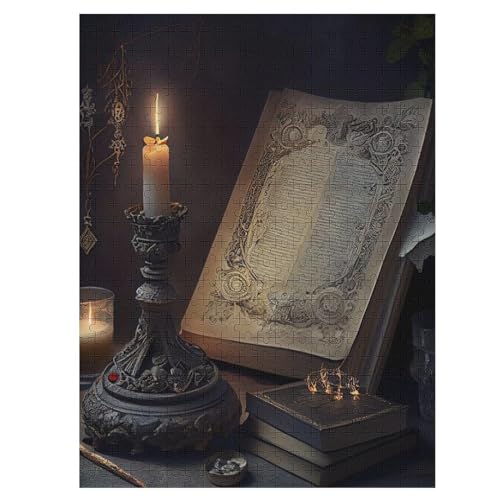 Buch Puzzle 1000 Teile, Holzpuzzle Herausforderndes Geschicklichkeitsspiel Für Die Ganze Familie, Kinder Erwachsenenpuzzle Ab 12 Jahren 55×41cm Buch Puzzle 1000 Teile, Holzpuzzle Herausforderndes Geschicklichkeitsspiel Für Die Ganze Familie, Kinder Erwachsenenpuzzle Ab 12 Jahren 55×41cm von LLLBBB