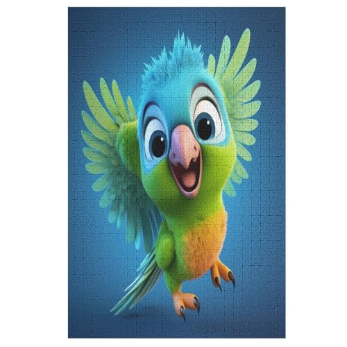 Cute Papagei-Puzzlespiel Aus Holz, 1000 Puzzleteile, Puzzle Für Teenager Und Erwachsene, Kreatives Spielzeug, Puzzles, 78×53cm Cute Papagei-Puzzlespiel Aus Holz, 1000 Puzzleteile, Puzzle Für Teenager Und Erwachsene, Kreatives Spielzeug, Puzzles, 78×53cm von LLLBBB