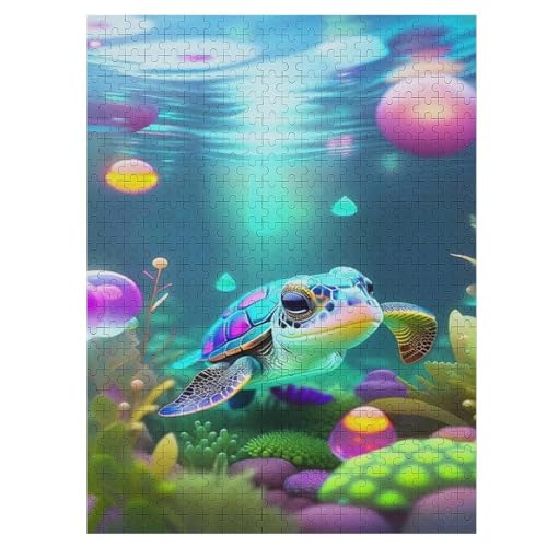 Cute Schildkröte Puzzle 1000 Teile, Holzpuzzle Herausforderndes Geschicklichkeitsspiel Für Die Ganze Familie, Kinder Erwachsenenpuzzle Ab 12 Jahren 55×41cm Cute Schildkröte Puzzle 1000 Teile, Holzpuzzle Herausforderndes Geschicklichkeitsspiel Für Die Ganze Familie, Kinder Erwachsenenpuzzle Ab 12 Jahren 55×41cm von LLLBBB