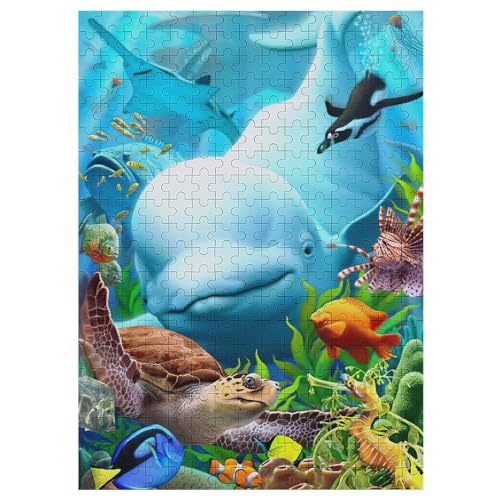 Delphin Holzpuzzle - Puzzle Für Erwachsene, 1000-teilige Puzzles Für Teenager Und Kinder, Herausfordernde Spiele 42×30cm Delphin Holzpuzzle - Puzzle Für Erwachsene, 1000-teilige Puzzles Für Teenager Und Kinder, Herausfordernde Spiele 42×30cm von LLLBBB