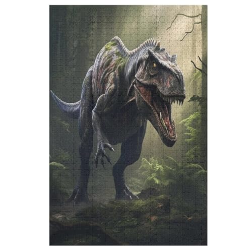 Dinosaurier -Puzzle, 1000 Teile,Holzpuzzle Für Erwachsene Kinder, Lustiges Spielzeug, Denkspiel, Bildungsspiel, 78×53cm von LLLBBB