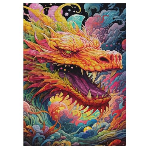 Drache 1000 Teile Puzzles, Wood Craft, Hochwertiges Modernes Puzzle, DIY, Für Erwachsene Und Kinder Ab 12 Jahren, 42×30cm Drache 1000 Teile Puzzles, Wood Craft, Hochwertiges Modernes Puzzle, DIY, Für Erwachsene Und Kinder Ab 12 Jahren, 42×30cm von LLLBBB
