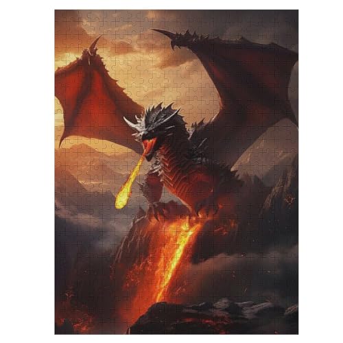 Drache Holzpuzzle 1000 Teile, Knobelspiele Für Erwachsene, Teenager, Puzzles Unmögliche - Kinder Puzzle Zimmer Deko 55×41cm Drache Holzpuzzle 1000 Teile, Knobelspiele Für Erwachsene, Teenager, Puzzles Unmögliche - Kinder Puzzle Zimmer Deko 55×41cm von LLLBBB