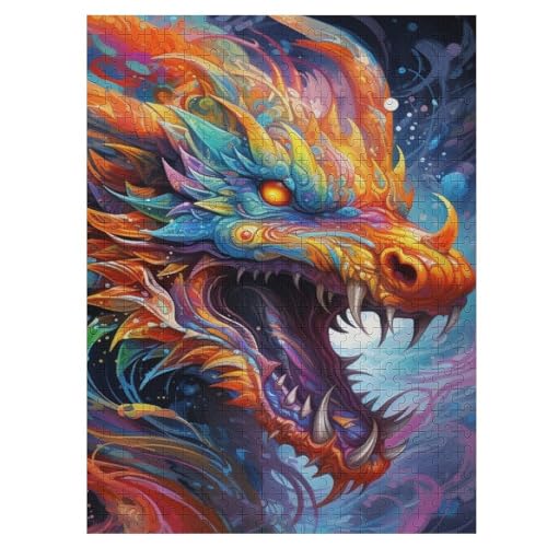 Drache Puzzle 1000 Teile, Holzpuzzle Für Erwachsene Kinder, Impossible Puzzles, Geschicklichkeitsspiel Für Die Ganze Familie 55×41cm Drache Puzzle 1000 Teile, Holzpuzzle Für Erwachsene Kinder, Impossible Puzzles, Geschicklichkeitsspiel Für Die Ganze Familie 55×41cm von LLLBBB