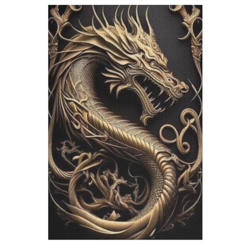 Drache Puzzle 1000 Teile, Holzpuzzle Herausforderndes Geschicklichkeitsspiel Für Die Ganze Familie, Kinder Erwachsenenpuzzle Ab 12 Jahren 78×53cm Drache Puzzle 1000 Teile, Holzpuzzle Herausforderndes Geschicklichkeitsspiel Für Die Ganze Familie, Kinder Erwachsenenpuzzle Ab 12 Jahren 78×53cm von LLLBBB