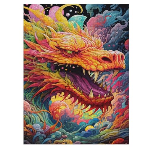 Drache-Puzzlespiel Aus Holz, 1000 Puzzleteile, Puzzle Für Teenager Und Erwachsene, Kreatives Spielzeug, Puzzles, 55×41cm Drache-Puzzlespiel Aus Holz, 1000 Puzzleteile, Puzzle Für Teenager Und Erwachsene, Kreatives Spielzeug, Puzzles, 55×41cm von LLLBBB
