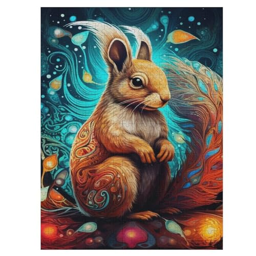 Eichhörnchen Puzzle 1000 Teile, Holzpuzzle Für Erwachsene Kinder, Impossible Puzzles, Geschicklichkeitsspiel Für Die Ganze Familie 55×41cm Eichhörnchen Puzzle 1000 Teile, Holzpuzzle Für Erwachsene Kinder, Impossible Puzzles, Geschicklichkeitsspiel Für Die Ganze Familie 55×41cm von LLLBBB