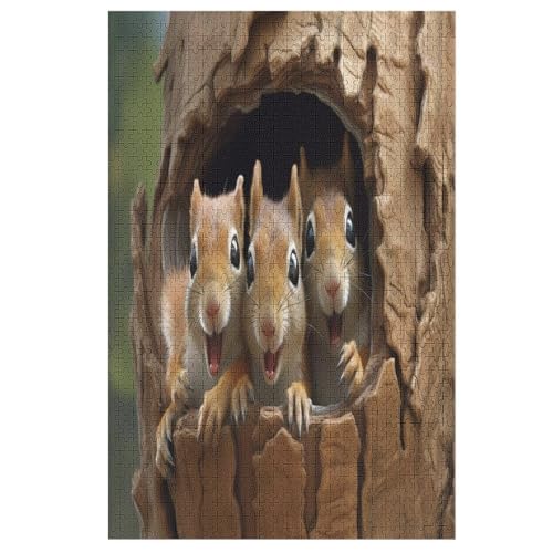 Eichhörnchen Puzzle 1000 Teile, Holzpuzzle Herausforderndes Geschicklichkeitsspiel Für Die Ganze Familie, Kinder Erwachsenenpuzzle Ab 12 Jahren 78×53cm Eichhörnchen Puzzle 1000 Teile, Holzpuzzle Herausforderndes Geschicklichkeitsspiel Für Die Ganze Familie, Kinder Erwachsenenpuzzle Ab 12 Jahren 78×53cm von LLLBBB