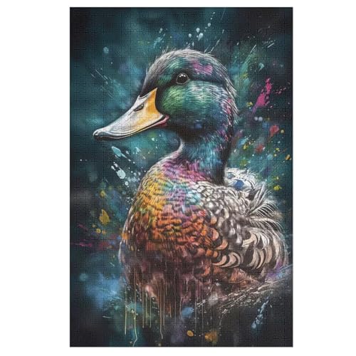 Ente Holzpuzzle 1000 Teile Klassische Puzzles Erwachsene Kinder Puzzle DIY Kit Holzspielzeug Einzigartiges Geschenk 78×53cm Ente Holzpuzzle 1000 Teile Klassische Puzzles Erwachsene Kinder Puzzle DIY Kit Holzspielzeug Einzigartiges Geschenk 78×53cm von LLLBBB