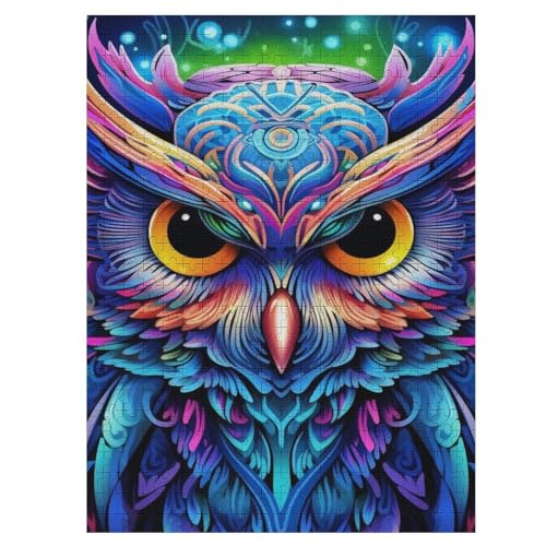 Eule Holzpuzzle 1000 Teile, Knobelspiele Für Erwachsene, Teenager, Puzzles Unmögliche - Kinder Puzzle Zimmer Deko 55×41cm Eule Holzpuzzle 1000 Teile, Knobelspiele Für Erwachsene, Teenager, Puzzles Unmögliche - Kinder Puzzle Zimmer Deko 55×41cm von LLLBBB