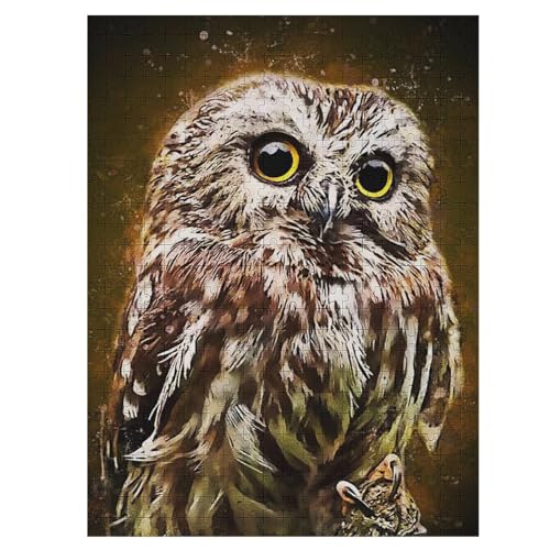 Eule Holzpuzzle 1000 Teile, Knobelspiele Für Erwachsene, Teenager, Puzzles Unmögliche - Kinder Puzzle Zimmer Deko 55×41cm Eule Holzpuzzle 1000 Teile, Knobelspiele Für Erwachsene, Teenager, Puzzles Unmögliche - Kinder Puzzle Zimmer Deko 55×41cm von LLLBBB
