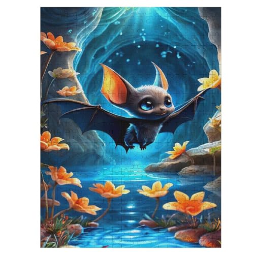 Fledermaus Puzzle 500 Teile, Holzpuzzle Herausforderndes Geschicklichkeitsspiel Für Die Ganze Familie, Kinder Erwachsenenpuzzle Ab 12 Jahren 55×41cm Fledermaus Puzzle 500 Teile, Holzpuzzle Herausforderndes Geschicklichkeitsspiel Für Die Ganze Familie, Kinder Erwachsenenpuzzle Ab 12 Jahren 55×41cm von LLLBBB