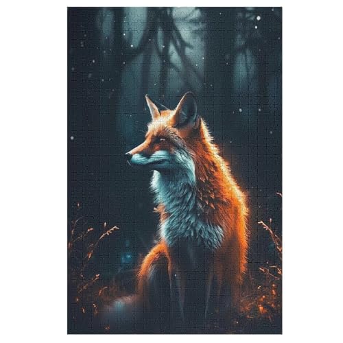 Fuchs Holzpuzzle 1000 Teile Klassische Puzzles Erwachsene Kinder Puzzle DIY Kit Holzspielzeug Einzigartiges Geschenk 78×53cm Fuchs Holzpuzzle 1000 Teile Klassische Puzzles Erwachsene Kinder Puzzle DIY Kit Holzspielzeug Einzigartiges Geschenk 78×53cm von LLLBBB