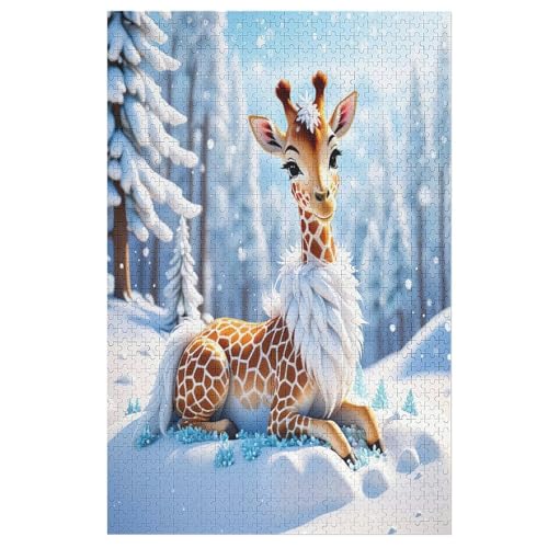 Giraffe Puzzle 1000 Teile, Holzpuzzle Herausforderndes Geschicklichkeitsspiel Für Die Ganze Familie, Kinder Erwachsenenpuzzle Ab 12 Jahren 78×53cm Giraffe Puzzle 1000 Teile, Holzpuzzle Herausforderndes Geschicklichkeitsspiel Für Die Ganze Familie, Kinder Erwachsenenpuzzle Ab 12 Jahren 78×53cm von LLLBBB