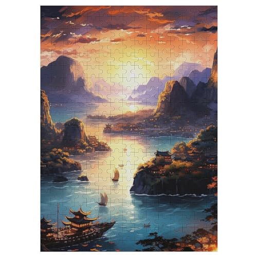 Halong-Bucht, Vietnam 300 Teile Holzpuzzle,einzigartiges Puzzle, Geschenk Für Erwachsene,Familienspiel,Herausforderungsaktivität,42×30cm Halong-Bucht, Vietnam 300 Teile Holzpuzzle,einzigartiges Puzzle, Geschenk Für Erwachsene,Familienspiel,Herausforderungsaktivität,42×30cm von LLLBBB