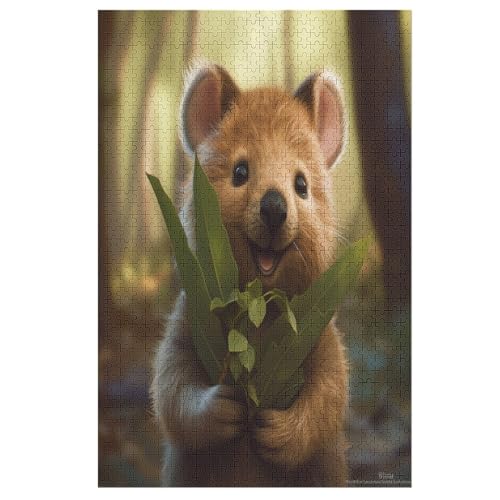 Hamster Puzzles 1000 Teile Erwachsener Kniffel Spaß Für Die Ganze Familie, Holzpuzzle Kinder Erwachsene, Impossible Puzzle Schwer 78×53cm von LLLBBB