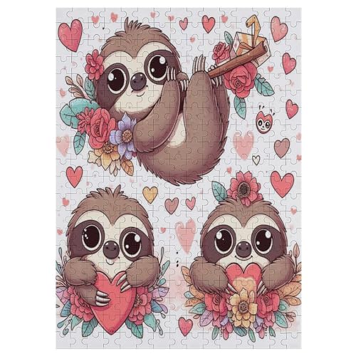 Holzpuzzle 1000 Teile, Cute Faultier Puzzles Erwachsene Und Kinder, Am Besten Für Die Familienspielsammlung 42×30cm Holzpuzzle 1000 Teile, Cute Faultier Puzzles Erwachsene Und Kinder, Am Besten Für Die Familienspielsammlung 42×30cm von LLLBBB