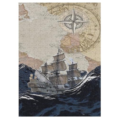 Holzpuzzle 1000 Teile, Piratenschiff,Boat Puzzles Erwachsene Und Kinder, Am Besten Für Die Familienspielsammlung 42×30cm Holzpuzzle 1000 Teile, Piratenschiff,Boat Puzzles Erwachsene Und Kinder, Am Besten Für Die Familienspielsammlung 42×30cm von LLLBBB