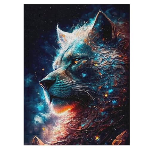 Holzpuzzle 500 Teile, Löwe Puzzles Erwachsene Und Kinder, Am Besten Für Die Familienspielsammlung 55×41cm Holzpuzzle 500 Teile, Löwe Puzzles Erwachsene Und Kinder, Am Besten Für Die Familienspielsammlung 55×41cm von LLLBBB