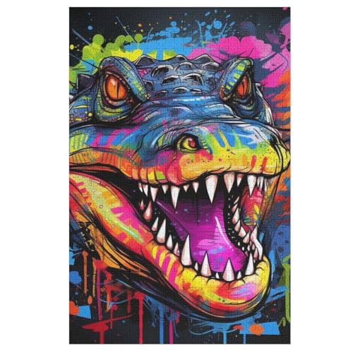 Holzpuzzle Krokodil Puzzle 1000 Teile Erwachsene Klassische Pädagogisches Spielzeug Kinder Lernspiel Herausforderndes Puzzles 78×53cm Holzpuzzle Krokodil Puzzle 1000 Teile Erwachsene Klassische Pädagogisches Spielzeug Kinder Lernspiel Herausforderndes Puzzles 78×53cm von LLLBBB