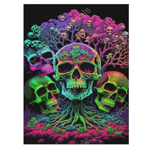 Holzpuzzle Totenkopf Puzzle 1000 Teile Erwachsene Klassische Pädagogisches Spielzeug Kinder Lernspiel Herausforderndes Puzzles 55×41cm Holzpuzzle Totenkopf Puzzle 1000 Teile Erwachsene Klassische Pädagogisches Spielzeug Kinder Lernspiel Herausforderndes Puzzles 55×41cm von LLLBBB