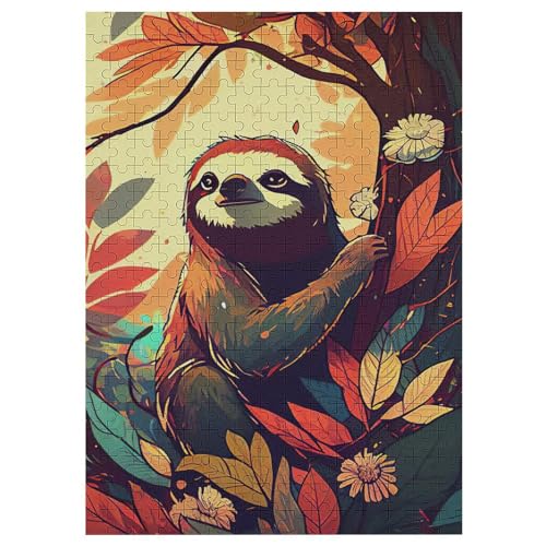 Holzpuzzles 1000 Teile Faultier -Puzzle Für Jungen Und Mädchen, Schwierigkeitsgrad, Lernspiele, Familienspielzeug 42×30cm Holzpuzzles 1000 Teile Faultier -Puzzle Für Jungen Und Mädchen, Schwierigkeitsgrad, Lernspiele, Familienspielzeug 42×30cm von LLLBBB