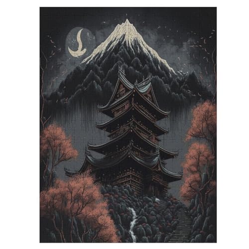 Holzpuzzles 1000 Teile Japanischer Tempel -Puzzle Für Jungen Und Mädchen, Schwierigkeitsgrad, Lernspiele, Familienspielzeug 55×41cm Holzpuzzles 1000 Teile Japanischer Tempel -Puzzle Für Jungen Und Mädchen, Schwierigkeitsgrad, Lernspiele, Familienspielzeug 55×41cm von LLLBBB