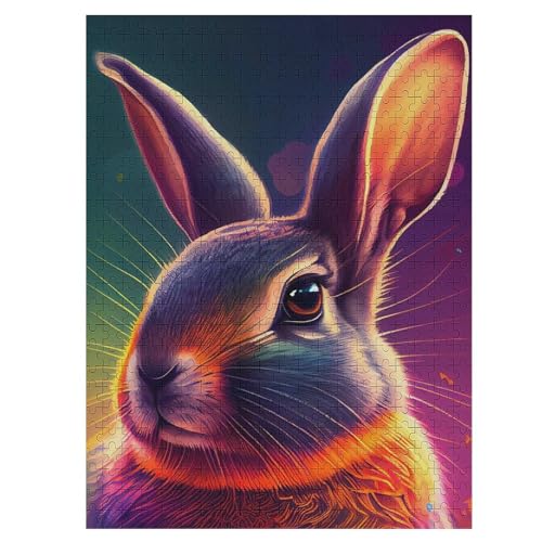 Holzpuzzles 1000 Teile Kaninchen -Puzzle Für Jungen Und Mädchen, Schwierigkeitsgrad, Lernspiele, Familienspielzeug 55×41cm Holzpuzzles 1000 Teile Kaninchen -Puzzle Für Jungen Und Mädchen, Schwierigkeitsgrad, Lernspiele, Familienspielzeug 55×41cm von LLLBBB