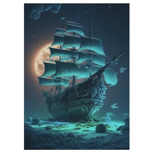 Holzpuzzles 1000 Teile Piratenschiff,Boat -Puzzle Für Jungen Und Mädchen, Schwierigkeitsgrad, Lernspiele, Familienspielzeug 42×30cm Holzpuzzles 1000 Teile Piratenschiff,Boat -Puzzle Für Jungen Und Mädchen, Schwierigkeitsgrad, Lernspiele, Familienspielzeug 42×30cm von LLLBBB