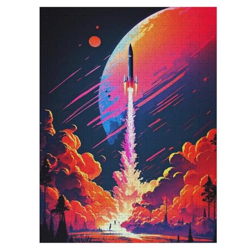 Holzpuzzles 1000 Teile Rakete -Puzzle Für Jungen Und Mädchen, Schwierigkeitsgrad, Lernspiele, Familienspielzeug 55×41cm Holzpuzzles 1000 Teile Rakete -Puzzle Für Jungen Und Mädchen, Schwierigkeitsgrad, Lernspiele, Familienspielzeug 55×41cm von LLLBBB