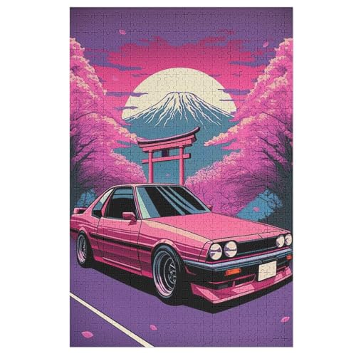 Holzpuzzles 1000 Teile Sportwagen -Puzzle Für Jungen Und Mädchen, Schwierigkeitsgrad, Lernspiele, Familienspielzeug 78×53cm von LLLBBB
