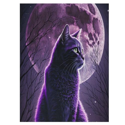 Holzpuzzles 500 Teile Tierkatze -Puzzle Für Jungen Und Mädchen, Schwierigkeitsgrad, Lernspiele, Familienspielzeug 55×41cm Holzpuzzles 500 Teile Tierkatze -Puzzle Für Jungen Und Mädchen, Schwierigkeitsgrad, Lernspiele, Familienspielzeug 55×41cm von LLLBBB