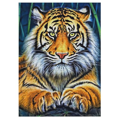 Holzpuzzles 1000 Teile Tiger -Puzzle Für Jungen Und Mädchen, Schwierigkeitsgrad, Lernspiele, Familienspielzeug 42×30cm Holzpuzzles 1000 Teile Tiger -Puzzle Für Jungen Und Mädchen, Schwierigkeitsgrad, Lernspiele, Familienspielzeug 42×30cm von LLLBBB