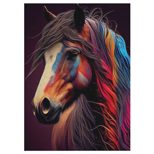 Horse Holzpuzzle 300 Teile, Knobelspiele Für Erwachsene, Teenager, Puzzles Unmögliche - Kinder Puzzle Zimmer Deko 42×30cm Horse Holzpuzzle 300 Teile, Knobelspiele Für Erwachsene, Teenager, Puzzles Unmögliche - Kinder Puzzle Zimmer Deko 42×30cm von LLLBBB