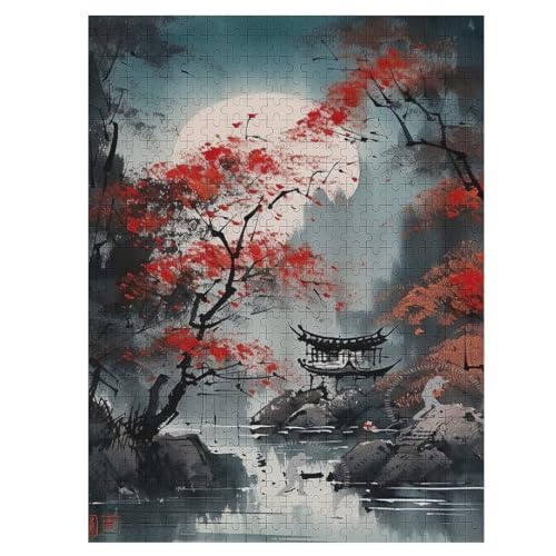 Japan Style Puzzle 500 Teile, Holzpuzzle Herausforderndes Geschicklichkeitsspiel Für Die Ganze Familie, Kinder Erwachsenenpuzzle Ab 12 Jahren 55×41cm Japan Style Puzzle 500 Teile, Holzpuzzle Herausforderndes Geschicklichkeitsspiel Für Die Ganze Familie, Kinder Erwachsenenpuzzle Ab 12 Jahren 55×41cm von LLLBBB