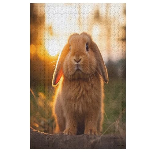 Kaninchen Holzpuzzle 1000 Teile Klassische Puzzles Erwachsene Kinder Puzzle DIY Kit Holzspielzeug Einzigartiges Geschenk 78×53cm Kaninchen Holzpuzzle 1000 Teile Klassische Puzzles Erwachsene Kinder Puzzle DIY Kit Holzspielzeug Einzigartiges Geschenk 78×53cm von LLLBBB